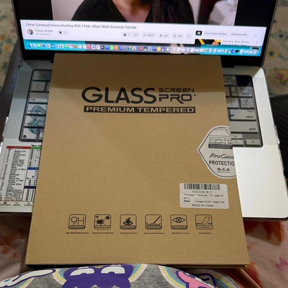 Glass Pro Premium Tempered Screen Protector for IPad 5th gen 6th gen 9.7”